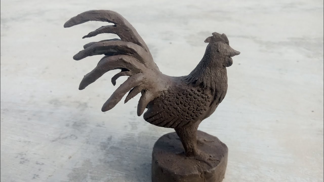 How to make clay cock | களிமண்ணில் சேவல் செய்வது எப்படி? | kalimann