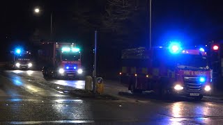 *RARE* Urban Search And Rescue Team Prime Movers And Pump Responding - Lancashire Fire And Rescue