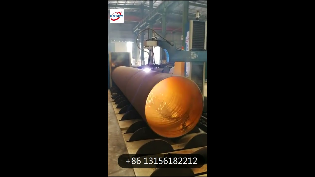 Large Diameter Pipe Cutting Machine 48' Pipe Cutting Demo Advanced