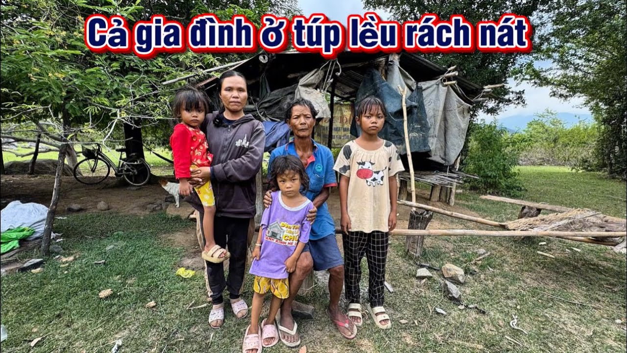 XÓT XA gia đình Ở TÚP LỀU Rách nát LƯỢM PHÂN BÒ kiếm gạo ăn qua ngày || 419