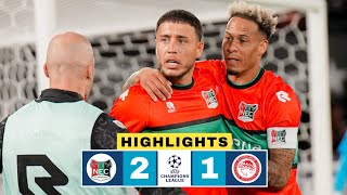 NEC Nijmegen vs Olympiacos 2-1 Highlights | Emre Mor Goal | Kostas Fortounis Red Card | UCL 2026-27