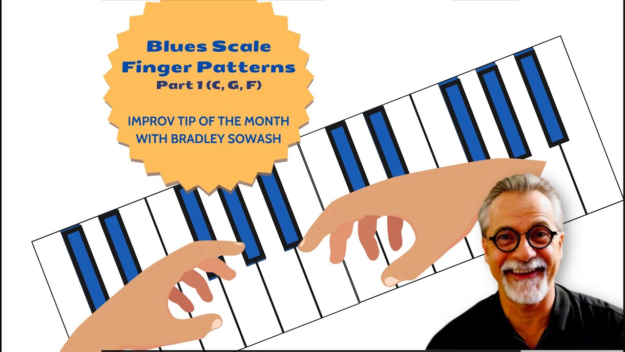 Blues Scale Finger Patterns - Part 1 (G, C, F) - YouTube