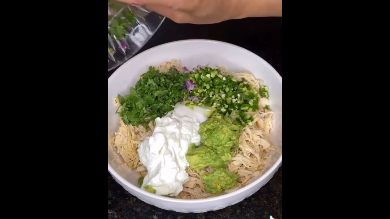 “Healthy” chicken salad with Greek yogurt and avocado instead of mayo 😋