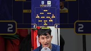 STARTING LINE-UP FINAL UEFA EURO ENGLAND 2020 VS ITALY #euro #lineup