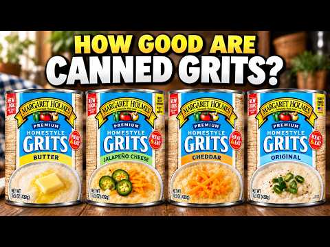 CANNED GRITS?! I Had to Try These! - WHAT ARE WE EATING??