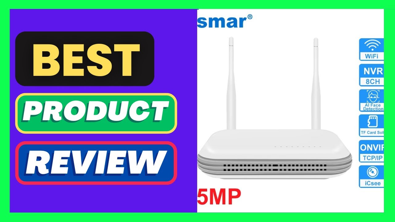 8CH Wifi NVR H.265 Network Video Recorder for 3MP/5MP Wireless