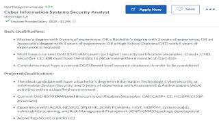 $82,000 $124,000 Cyber Information Systems Security Analyst in Los Angeles