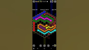 How To Solve Flow Free Hexes Sunflower Pack Level 70  11x11 Board Walk Through Solution Walkthrough