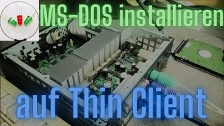 MS-DOS Installation auf HP Thin Client Computer von Diskette