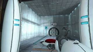 Portal: Still Alive - Test Chamber 09 Reach Chamber Lock Puzzle Solution: Get Cube Around Barrier
