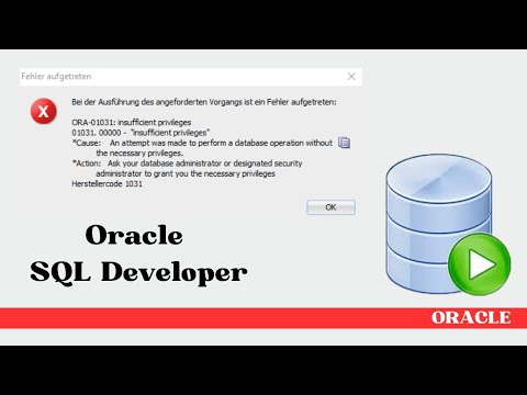 Want to Fix ORA-01031 Error? Watch This Now!