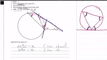2019 Final|Matric IEB Maths Paper 2|Question 11| Tan Chord