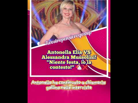 Video Antonella Elia VS Alessandra Mussolini! Niente festa, io la contesto! ?