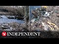 UK river littered with plastic and sewage in shocking footage