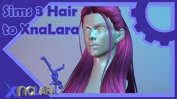 Sims 3 Hair to XnaLara - Tutorial || Converting / Bone rigging / Weight Painting in Blender