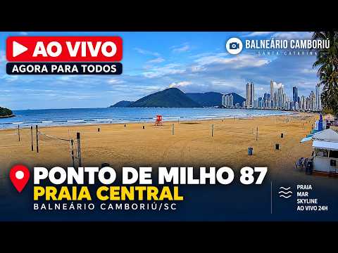 Balneário Camboriú Central Beach – Ponto de Milho 87 Live — Balneário Camboriú, Santa Catarina live camera thumbnail