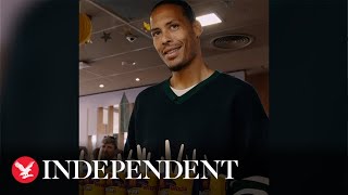 Watch: Virgil van Dijk surprises McDonald’s customers at local drive thru