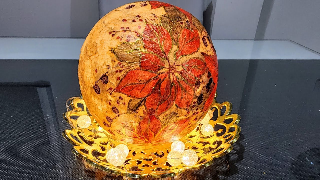 Esferas luminosas con globos y papel 🤩