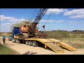 Перевозка драглайна ЭО3211д,Transportation of the Eo3211d dragline