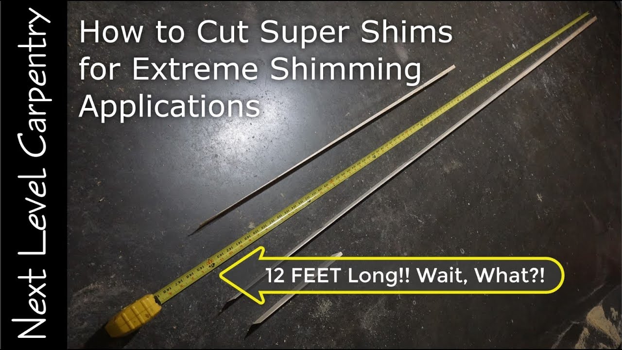 How To Cut Super Shims For Leveling An Uneven Floor Ceiling Or