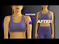 5 MIN Fix Back Posture Workout (No More Rounded Back/Neck)- Follow Along Routine
