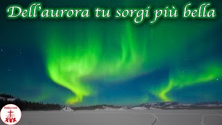 Video thumbnail of "DALL'AURORA TU SORGI PIU' BELLA Karaoke Versione strumentale Musica Cristiana Canti Religiosi"