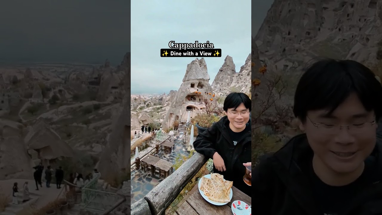 This TEA GARDEN in Uchisar Cappadocia is a must! 🤤