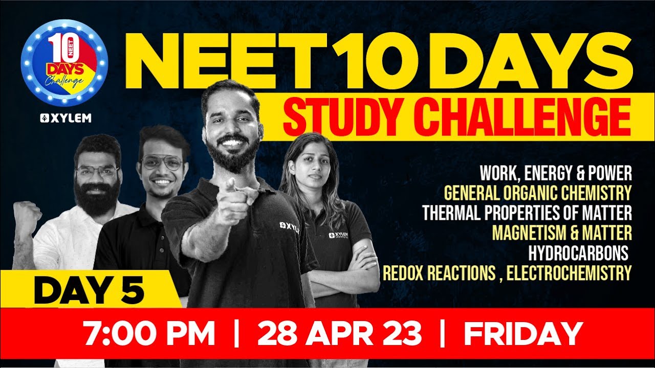 🎯 Target NEET 2023 - 10 Days Study Challenge 🔥 Day 5 | XYLEM NEET