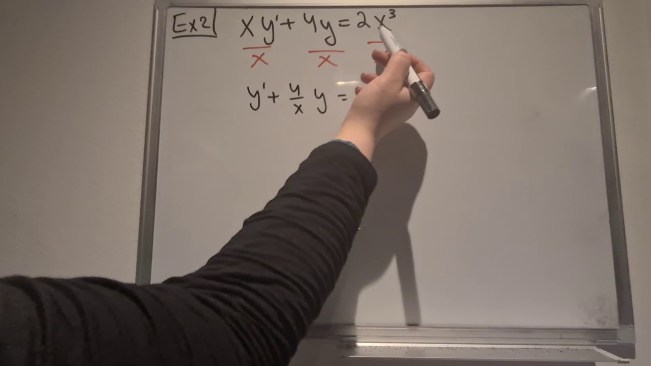 First order linear differential equation بالعربي