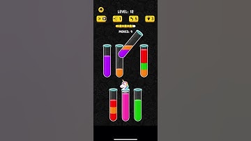 COLOR WATER SORT 3D level 12#colorgames#satisfyingvideos#likefollowsubscribe#tranddingshorts