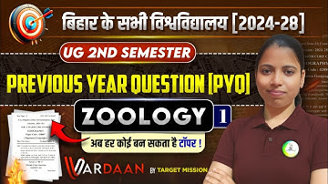 B.Sc 2nd Semt Zoology questions paper | ppu lnmu bsc 2nd semt Zoology previous year question paper |