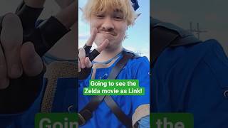 I went to see the Zelda movie early as Link! #mariomovie #mariogalaxy #zelda