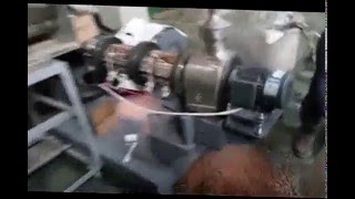 single scrw 120 pet food production line VID20160113单螺杆120试机