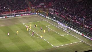 Milan Arsenal 4-0 Curva Sud Milano ''RIGORE TIRA IBRA GOAL  4-0'' IN FULL HD''.