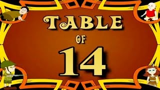 Learn Multiplication Table Of Fourteen - 14 x 1 = 14 | 14 Times Tables | Fun \& Learn Video for Kids