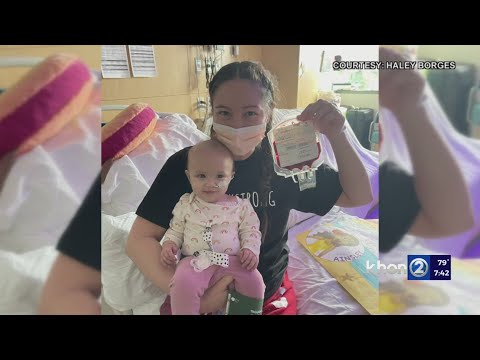 Kauai baby battling cancer receives bone marrow transplant from mom