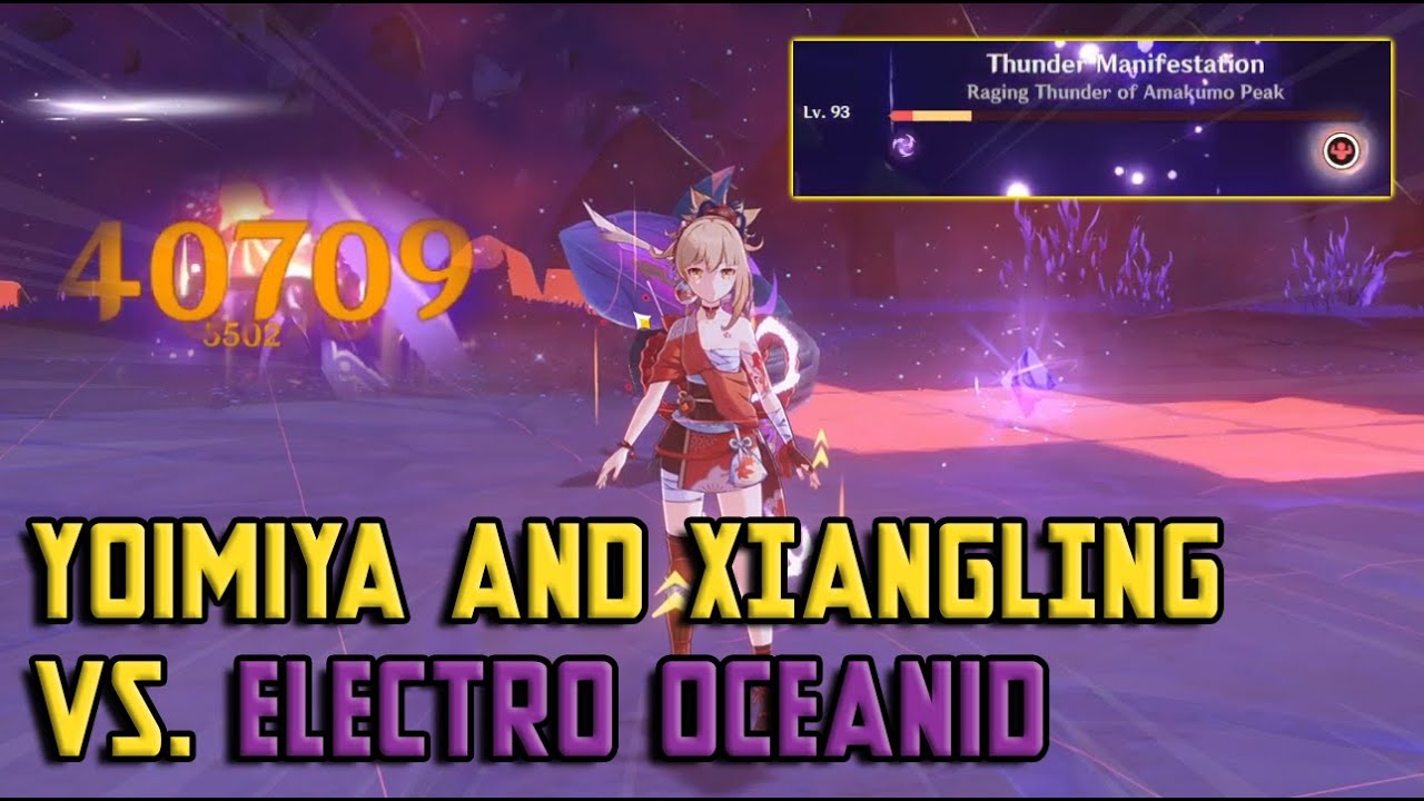 This Pyro Team DESTROYS Electro Oceanid - Yoimiya and Xiangling (Genshin Impact)