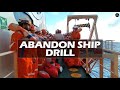 ABANDON SHIP DRILL | LIFE BOAT TRAINING | SHIP VLOG 08