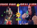 Free fire emotes in real life  free fire real life character  part 4  trending freefire viral