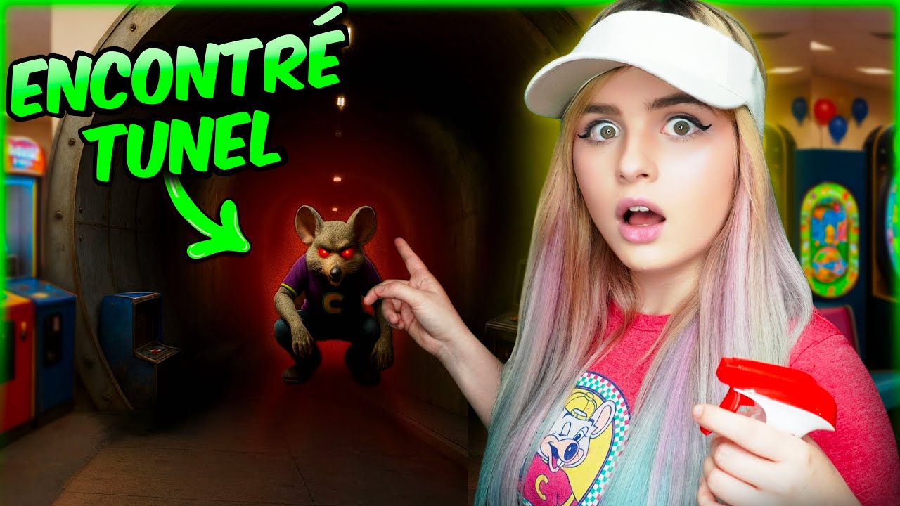 🟢 Me HICE PASAR por EMPLEADA del CHUCK E CHEESE y ENCONTRÉ el TÚNEL del RATÓN!! 😱🧀😈