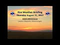 NWS Missoula Fire Weather Briefing