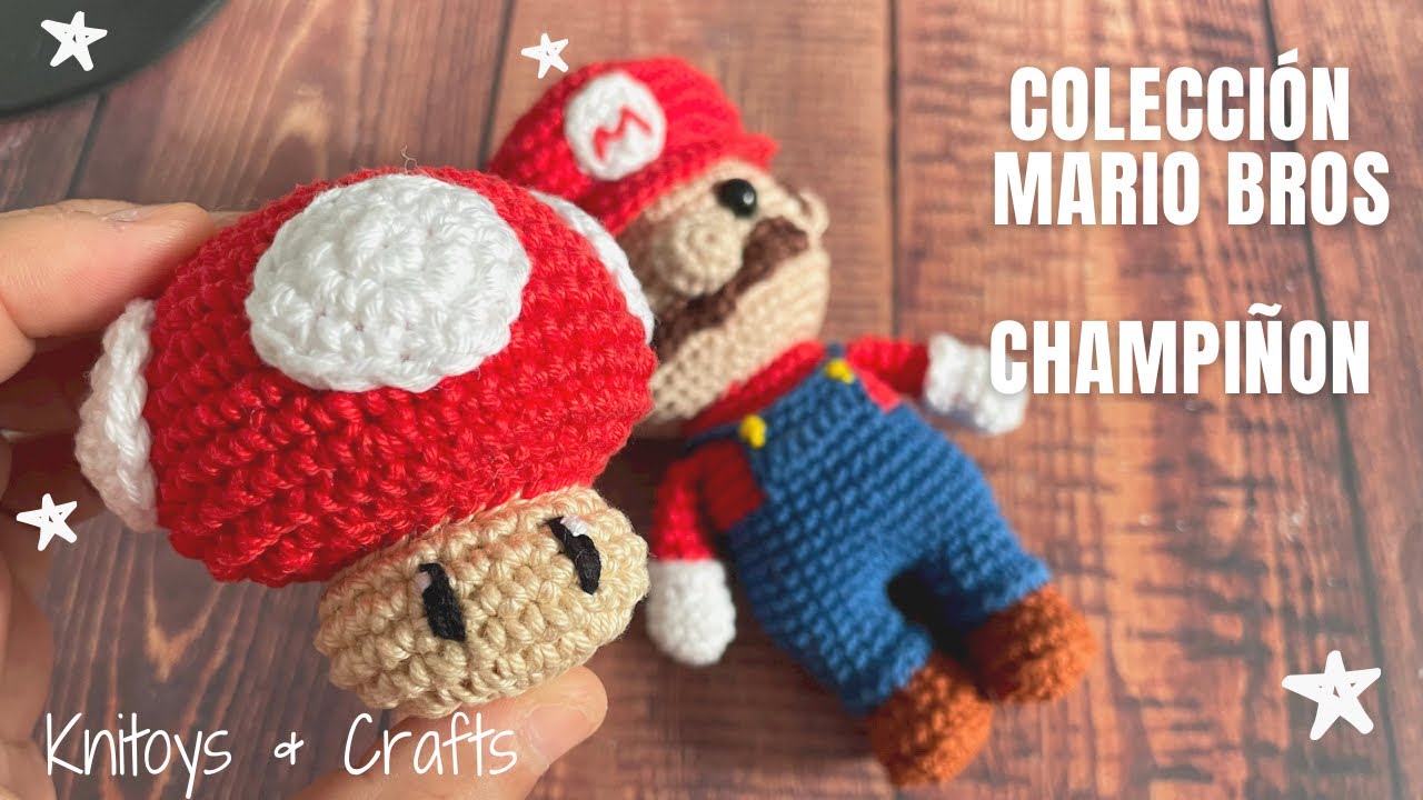 Cómo tejer Champiñón Honguito Mario Bros a crochet