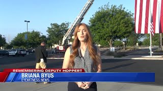 Community gathers at Visalia First for public viewing of Deputy Randy Hoppert