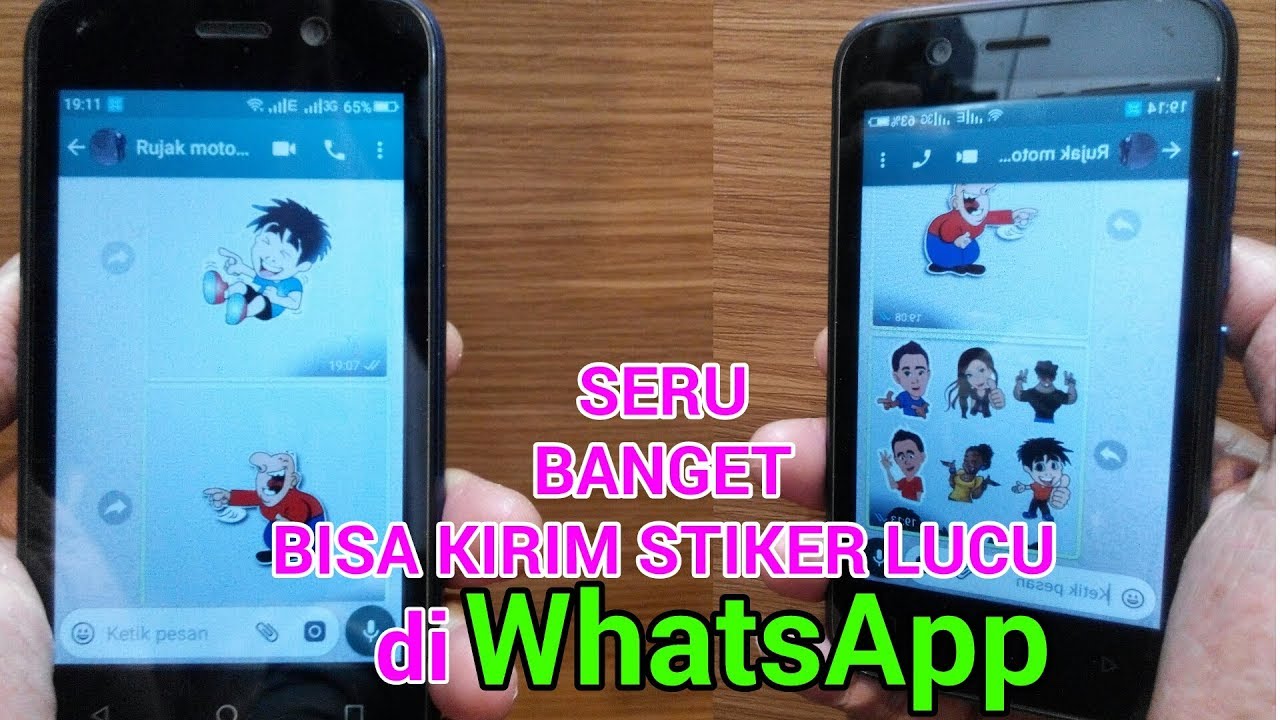 SERU Cara Mengirimkan Stiker Lucu Di WhatsApp YouTube