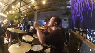 Visceral cadaverment (drum cam) - devastating pounding in the vaginal hole  at.tangerang Slam fest