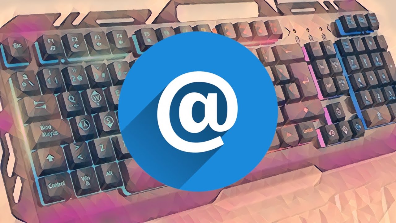 Como Poner Arroba En El Teclado De Laptop 2021 Youtube