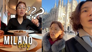 밀라노 당일치기 정석코스로 엄마랑 데이트 Korean Mum tries Milano food for the 1st time