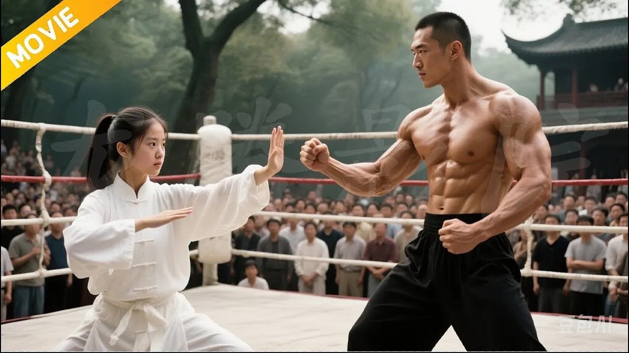 【Тайцзи Кунг-фу】Бой на арене: девушка — мастер тайцзи, громит всех