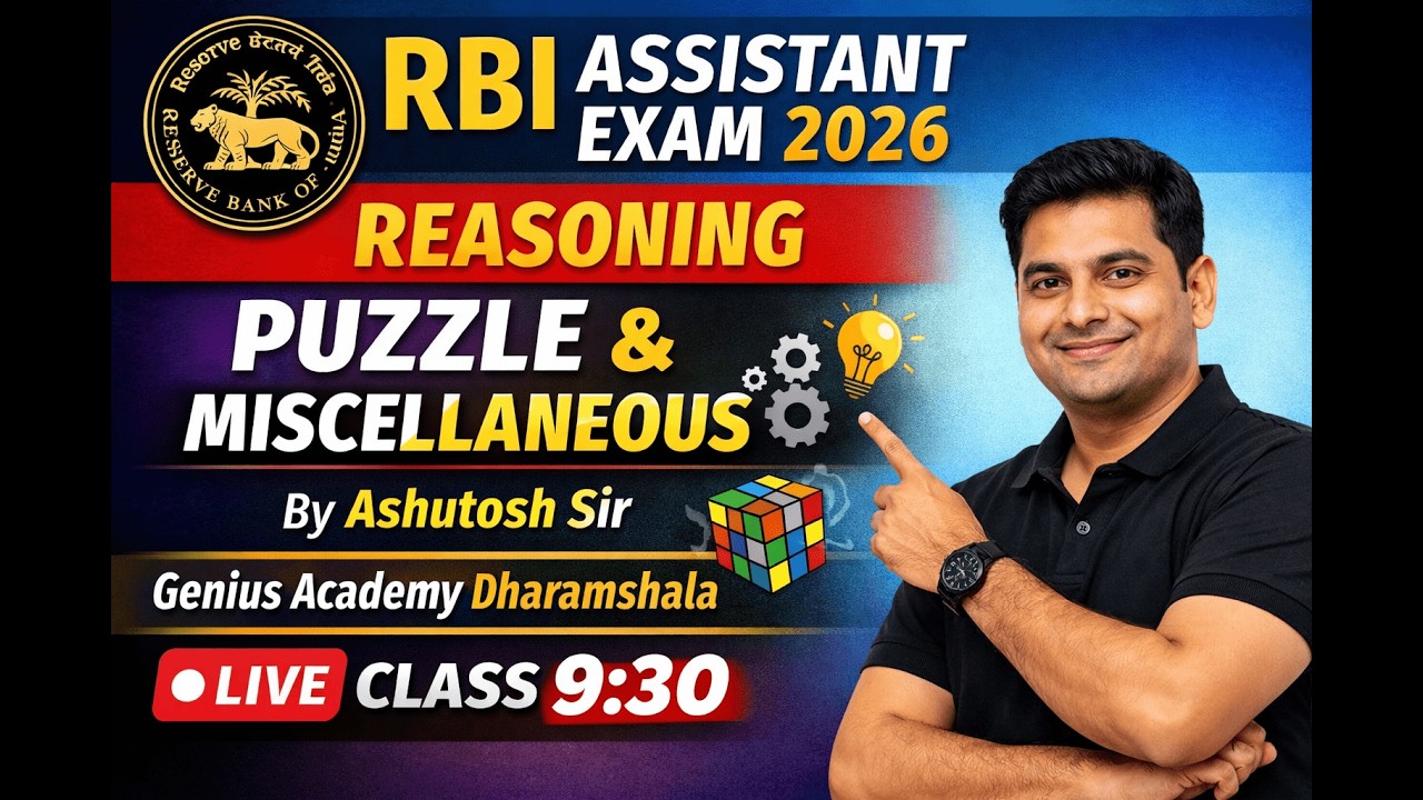 RBI Assistant 2026 Reasoning | Reasoning Mock Test Based On PYQ | Target RBI 2026🎯 | By Ashutosh sir