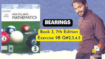 Bearings | O Level Mathematics | Book 3, 7th Edition | Exercise 9B | Solution with explanation